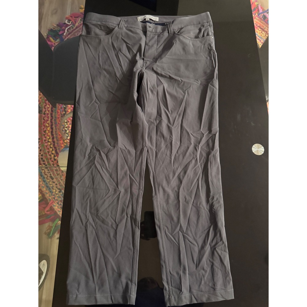 RYE 51 Voyager Collection Men's Charcoal Gray Flat Front‎ Stretch Pants Sz 36 X2